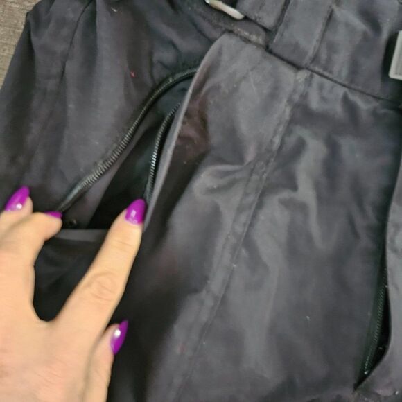 Fera Men's Black Fully Lined Zip Pockets Belted Snow Pants Size 32 - Picture 5 of 10